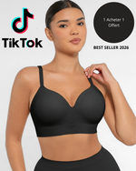 Soutien-gorge à bretelles réglable,sans coutures,à couvrante