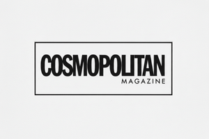 logo cosmopolitan en noir et blanc