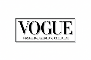 logo vogue en noir et blanc